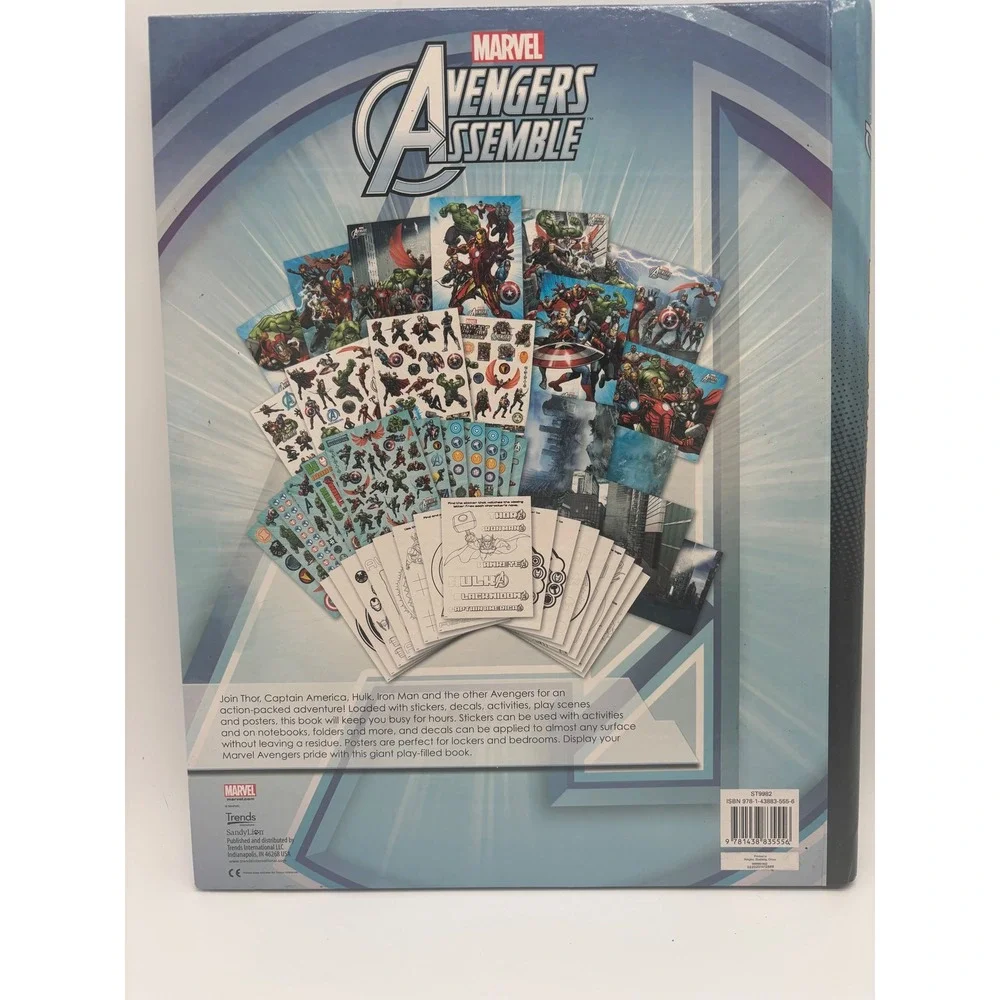 Marvel Avengers Assemble Activity Book 1030+‎ Stickers Decals Play Scenes